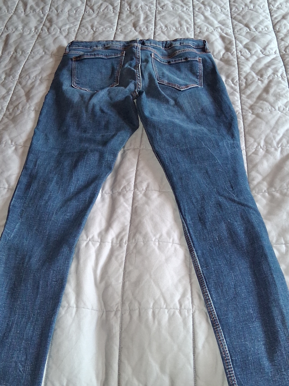 Old Navy Womens Ripped Skinny Jeans - Dark Blue - Picture 2 of 4